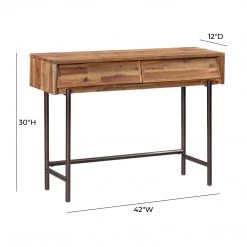 TOV Bushwick Wooden Console Table Living Room