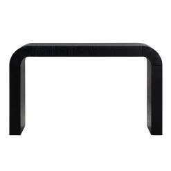 TOV Living Room Hump Black Console Table