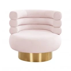 TOV Naomi Velvet Swivel Chair