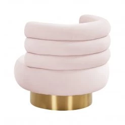 TOV Naomi Velvet Swivel Chair