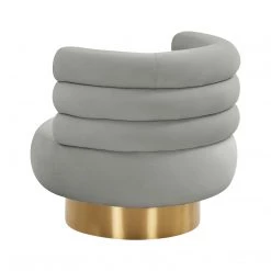 TOV Naomi Velvet Swivel Chair