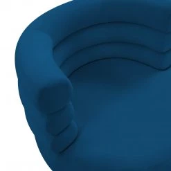 TOV Naomi Navy Velvet Swivel Chair