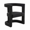 TOV Living Room Ada Black Boucle Chair