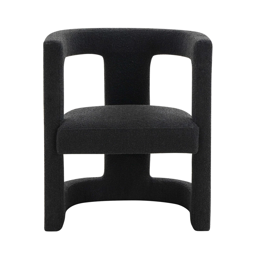TOV Living Room Ada Black Boucle Chair