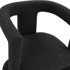 TOV Living Room Ada Black Boucle Chair