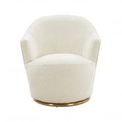TOV Skyla Boucle Swivel Chair