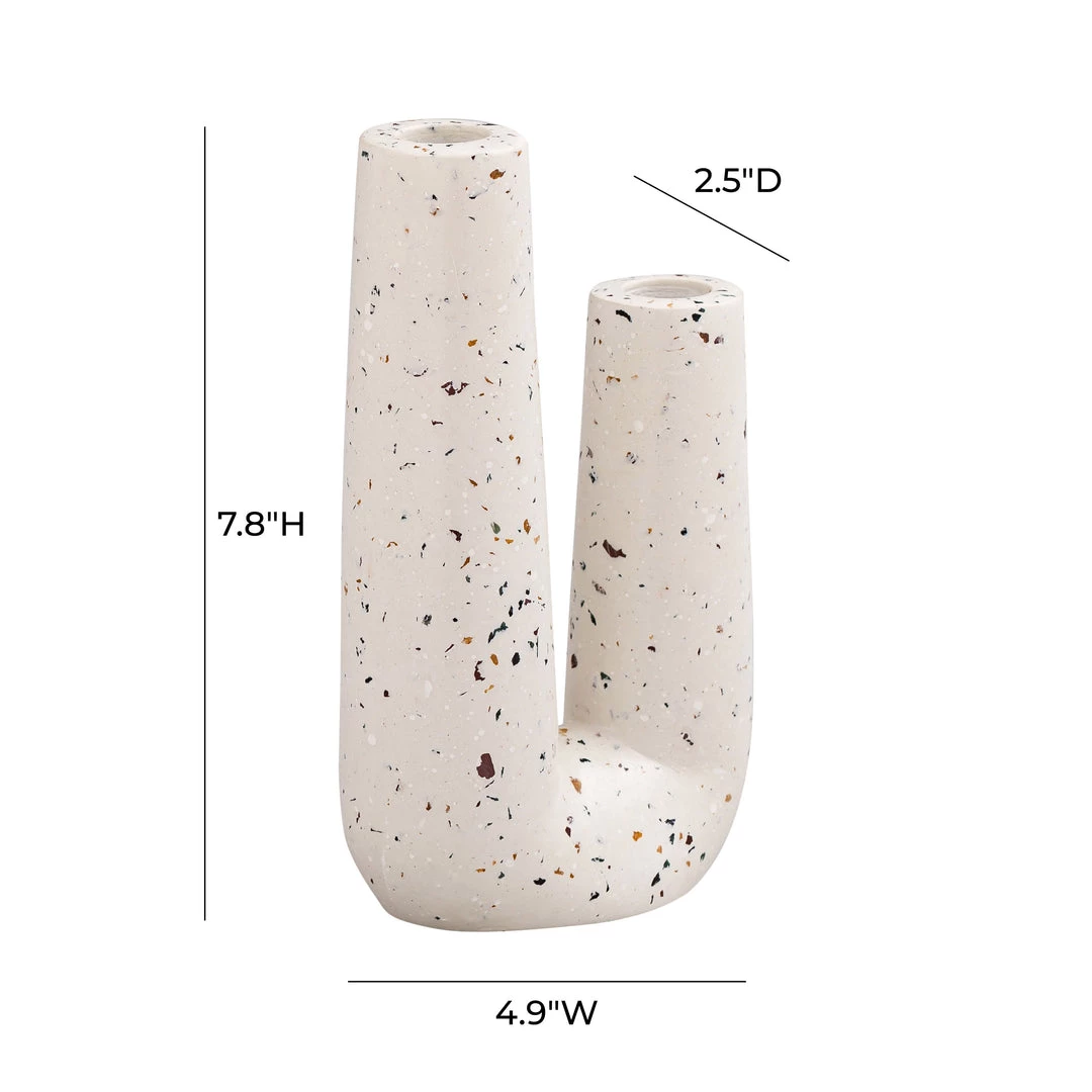 TOV Terrazzo Novelty Tube Vase Home Decor
