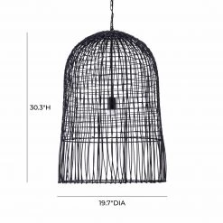 TOV Effie Rattan Pendant