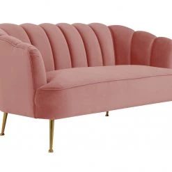 TOV Living Room Daisy Velvet Settee