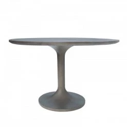 VIG Modrest Wagner Modern Grey Concrete Round Dining Table Dining Tables