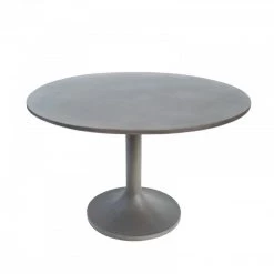 VIG Modrest Wagner Modern Grey Concrete Round Dining Table Dining Tables