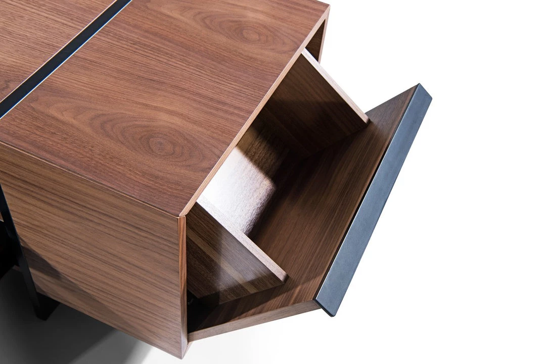 VIG Nova Domus Lorena Modern Walnut TV Stand