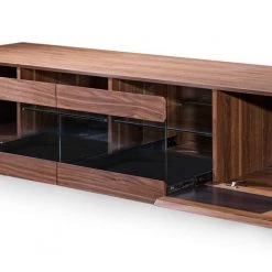 VIG Modrest Frost Modern Small Walnut TV Stand