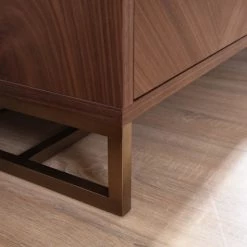 VIG Modrest Chevron Modern Walnut TV Stand