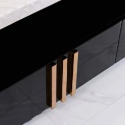 VIG Modrest Kingsley Modern Marble & Rosegold TV Stand