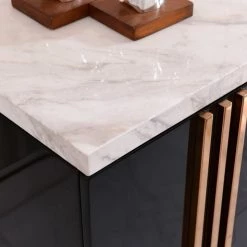 VIG Modrest Kingsley Modern Marble & Rosegold TV Stand