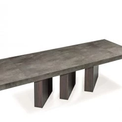 VIG Nova Domus Amsterdam - Modern Grey Volcano & Eucalyptus Oak Dining Table Dining Room
