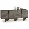 VIG Nova Domus Amsterdam - Modern Grey Volcano & Eucalyptus Oak Buffet