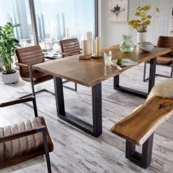 VIG Modrest Taylor - X-Large Modern Live Edge Wood Dining Table