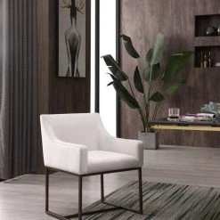 VIG Dining Room Modrest Elijah - Modern Copper Antique Brass Dining Chair