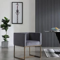 VIG Modrest Marty - Modern Copper Antique Brass Dining Chair