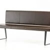 VIG Modrest Union Modern Brown Leatherette Dining Bench Bedroom