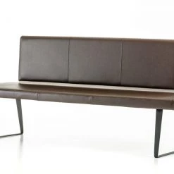 VIG Modrest Union Modern Brown Leatherette Dining Bench Bedroom