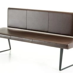 VIG Modrest Union Modern Brown Leatherette Dining Bench Bedroom