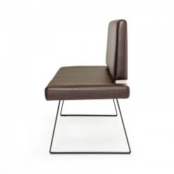 VIG Modrest Union Modern Brown Leatherette Dining Bench Bedroom