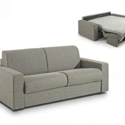 VIG Living Room Modrest Made In Italy Urrita - Modern Gray Fabric Sofa Bed W/ Queen Size Mattress