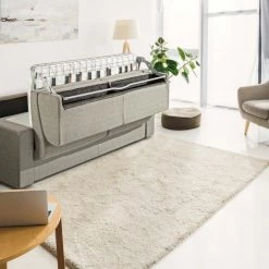 VIG Living Room Modrest Made In Italy Urrita - Modern Gray Fabric Sofa Bed W/ Queen Size Mattress