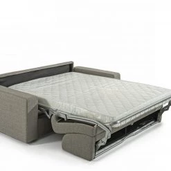 VIG Living Room Modrest Made In Italy Urrita - Modern Gray Fabric Sofa Bed W/ Full Size Mattress