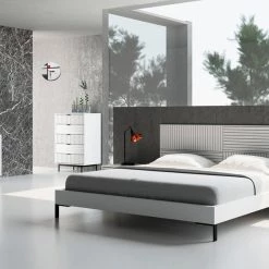 VIG Beds & Headboards Nova Domus Valencia Contemporary White Bed
