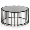 VIG Modrest Beacon Contemporary Black Round Coffee Table By Hollywood Glam Living Room