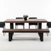 VIG Dining Room Modrest Lola Modern Walnut Dining Table