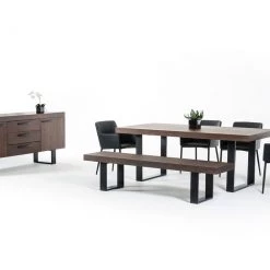VIG Dining Room Modrest Lola Modern Walnut Dining Table