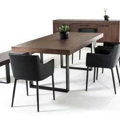 VIG Dining Room Modrest Lola Modern Walnut Dining Table