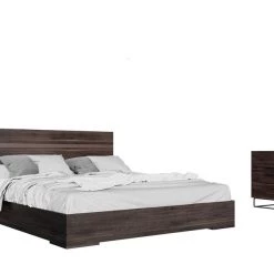 VIG Nova Domus Benzon Italian Modern Dark Rovere Bed