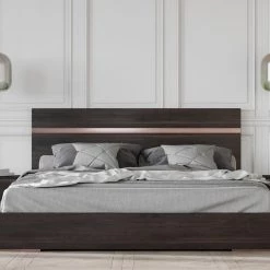 VIG Nova Domus Benzon Italian Modern Dark Rovere Bed