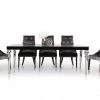 VIG Dining Room A&X Baccarat - Transitional Black Crocodile Lacquer Dining Table