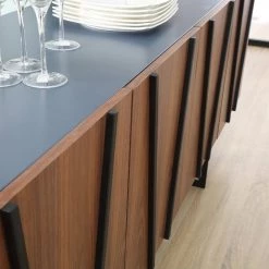 VIG Modrest Strand Modern Walnut & Grey Buffet