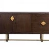 VIG Pat Mid-century Acacia & Brass Buffet