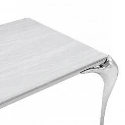 VIG Modrest Vince - Modern Faux Marble & Stainless Steel Dining Table Dining Room