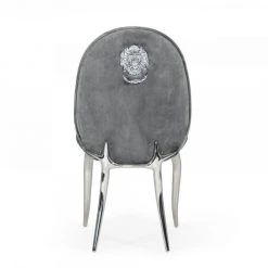 VIG Modrest Vince - Modern Grey Velvet Dining Chair Set Of 2 Dining Room