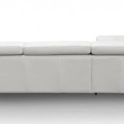 VIG Living Room Coronelli Collezioni Viola - Italian Contemporary Grey Leather Left Facing Sectional Sofa