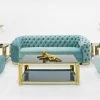 VIG Voss Modern Blue Velvet Sofa