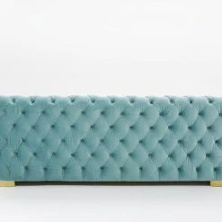 VIG Voss Modern Blue Velvet Sofa