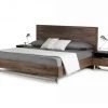 VIG Beds & Headboards Modrest Wharton Modern Dark Aged Oak Bed