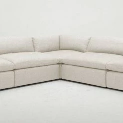 VIG Divani Casa Kelly - Modern Light Grey Fabric Sectional Sofa