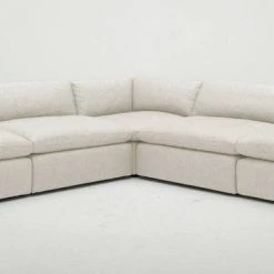 VIG Divani Casa Kelly - Modern Light Grey Fabric Sectional Sofa